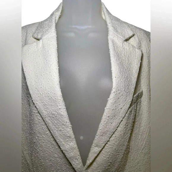 Because Of Alice BOA Cream Textured Blazer Size M - Picture 8 of 8